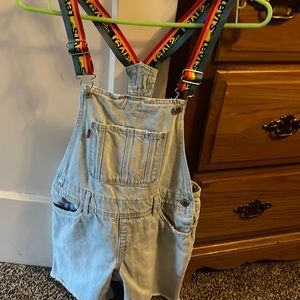Levi Strauss overall shorts
